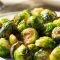 Roasted Brussel Sprouts with bacon bits